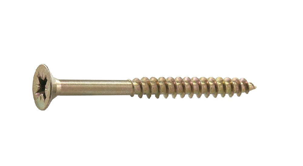 Vynex houtschroef Pozi verzonken kop bichromaat staal 6x80mm