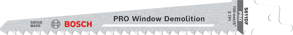Bosch PRO Window Demolition S611DF zaagblad, 1,25 x 19 x 150 mm, 5-delig