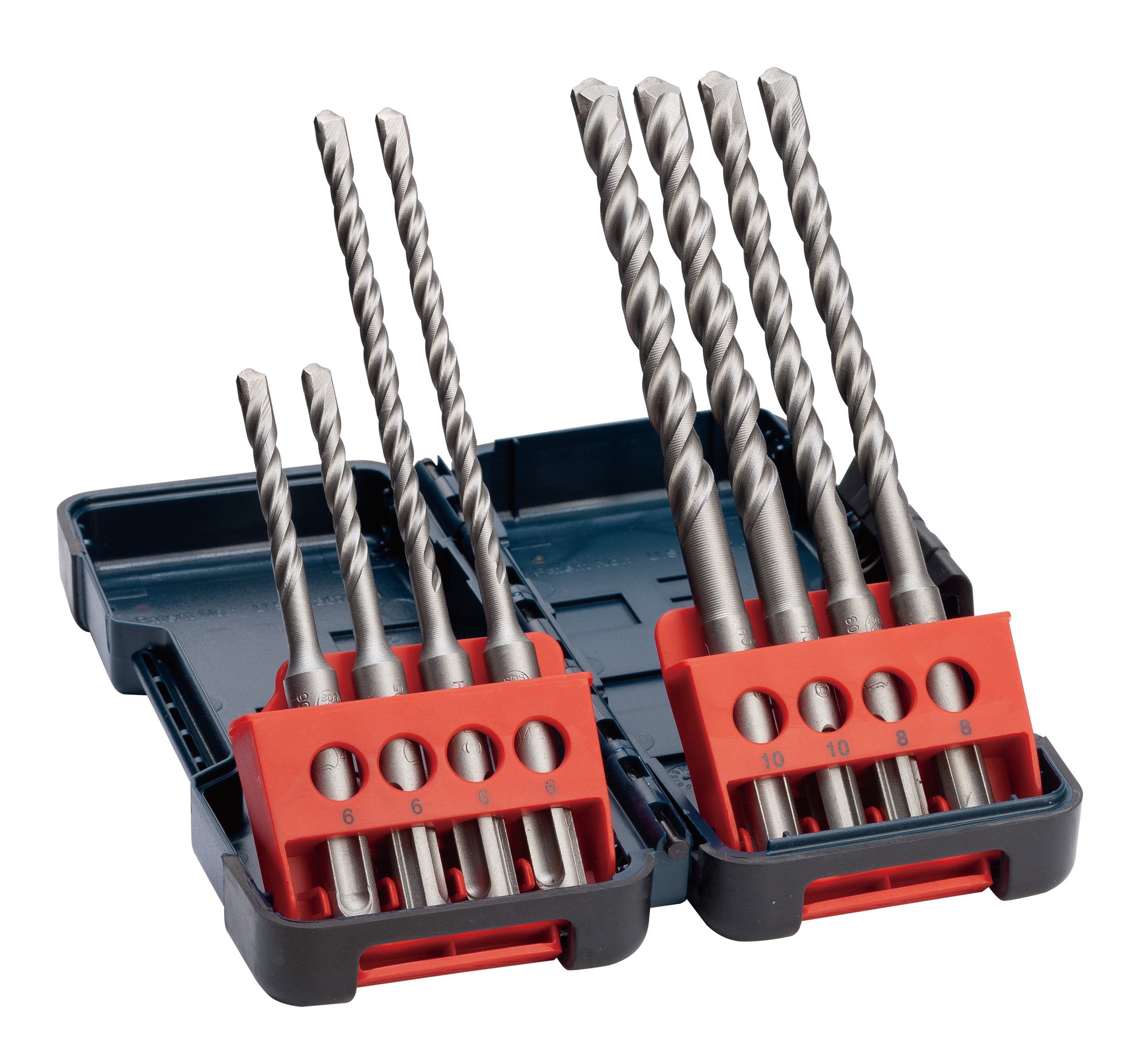 Bosch 8-delige set hamerboor SDS-Plus-3, Tough Box