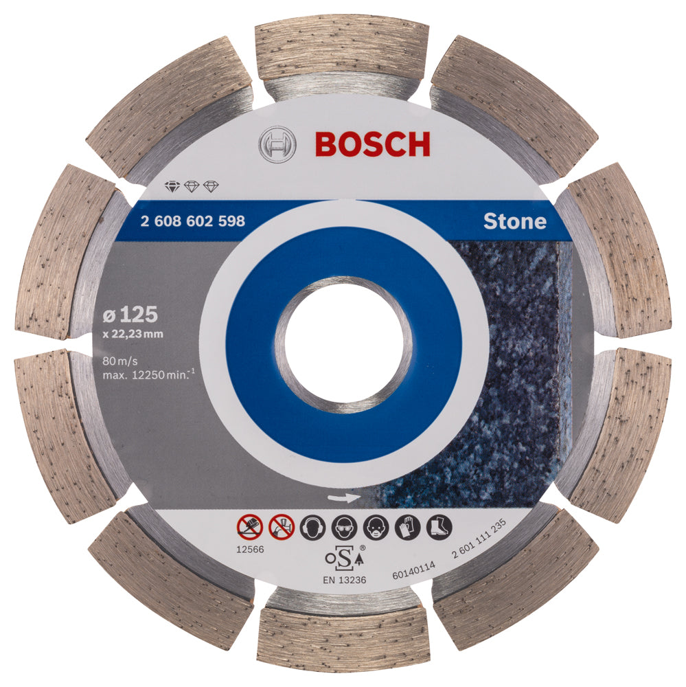 Bosch Diamantdoorslijpschijf Standard for Stone 125 x 22,23 x 1,6 x 10 mm
