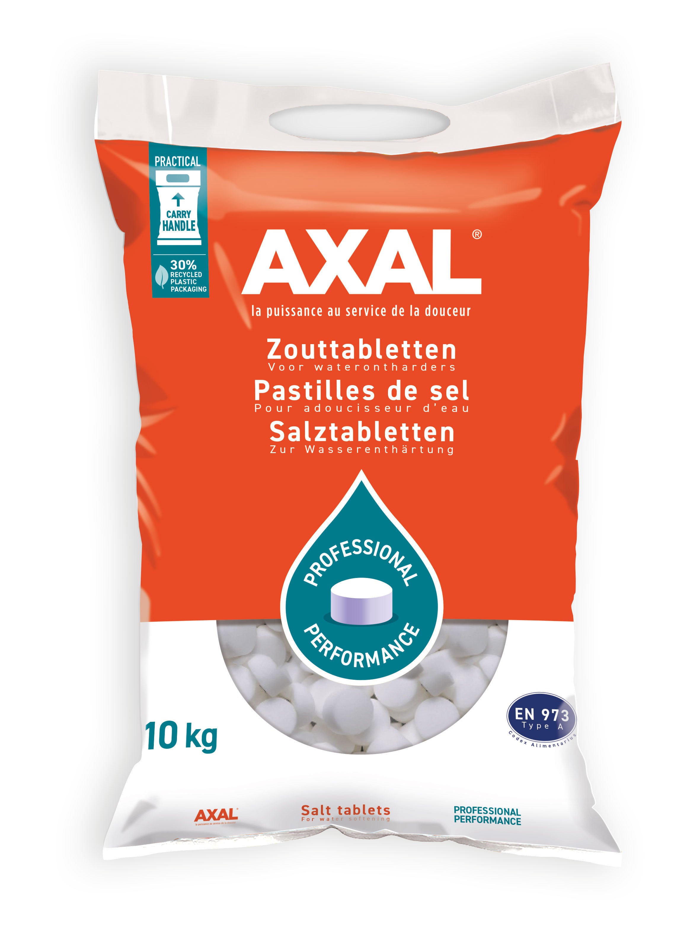Axal zouttabletten voor waterverzachter 10 kg zak