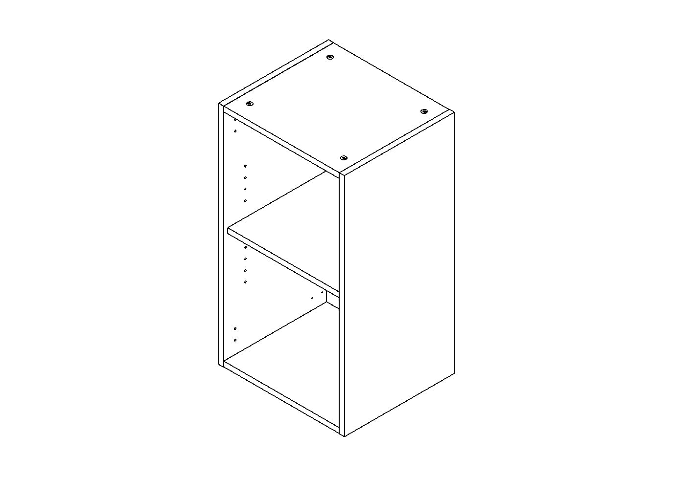 Bovenkast keuken Modulo wit 40cm