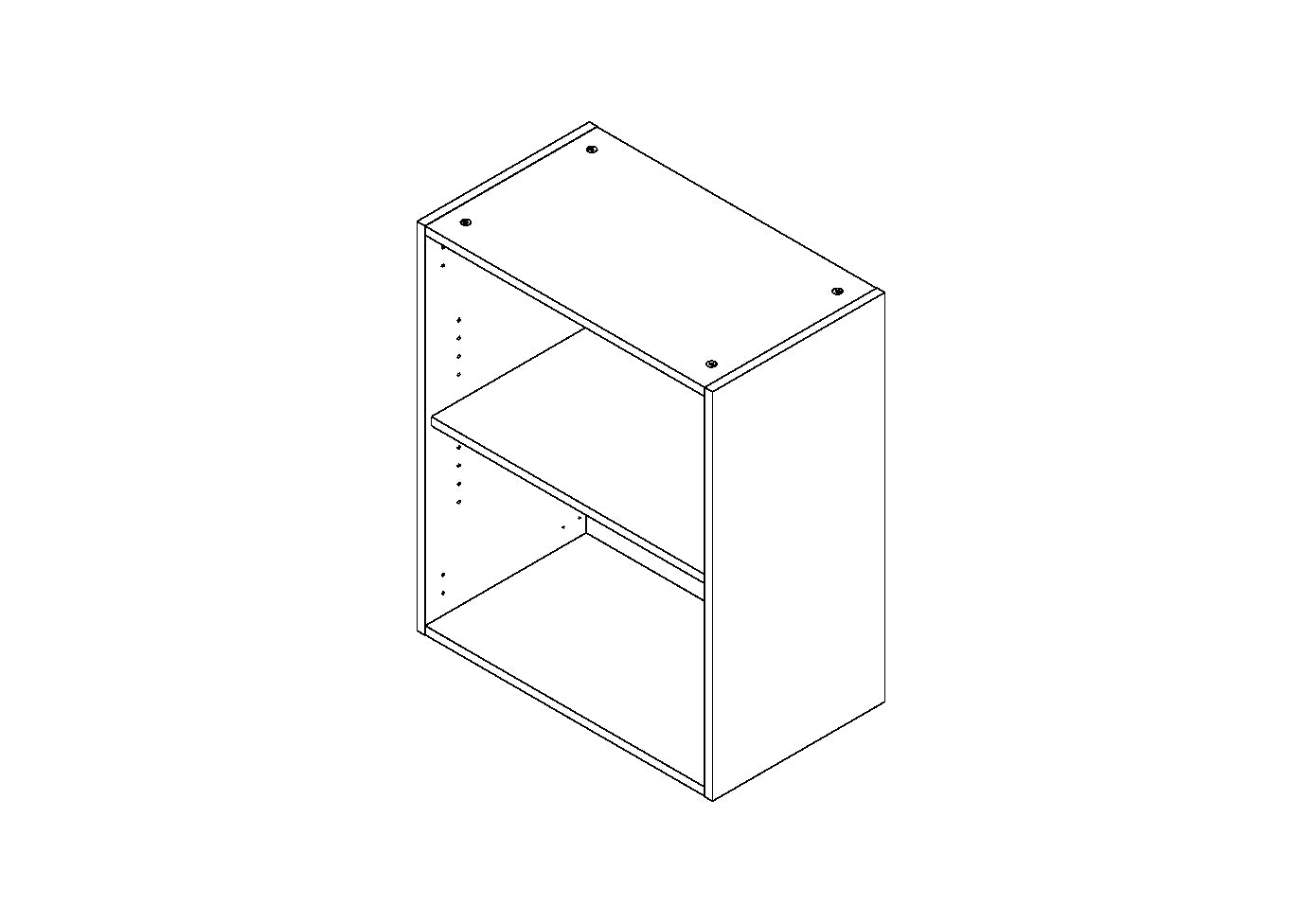 Bovenkast keuken Modulo wit 60cm