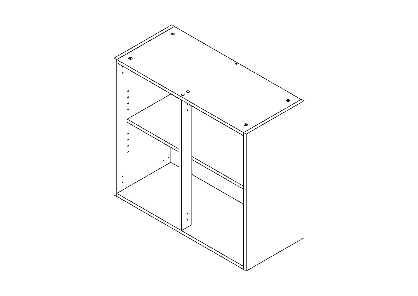 Bovenkast keuken Modulo wit 80cm