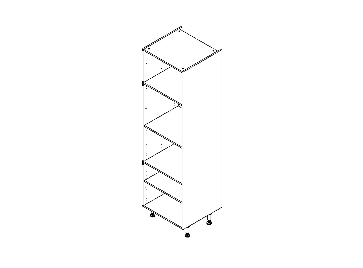 Kolomkast keuken Modulo wit 60cm