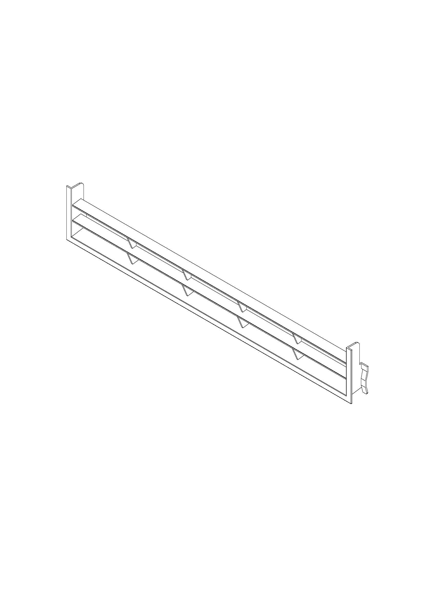 Verluchtingsrooster keuken Modulo aluminium
