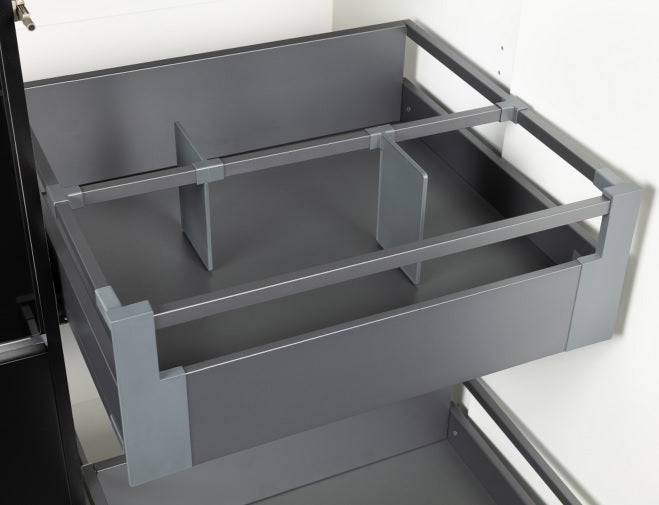 Kit 2 scheidingen Engelse koffer keuken Modulo 60cm antraciet