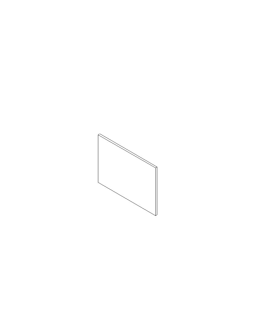 Pivoterende deur keukenkast Modulo Lou Artisan 60x43,2cm
