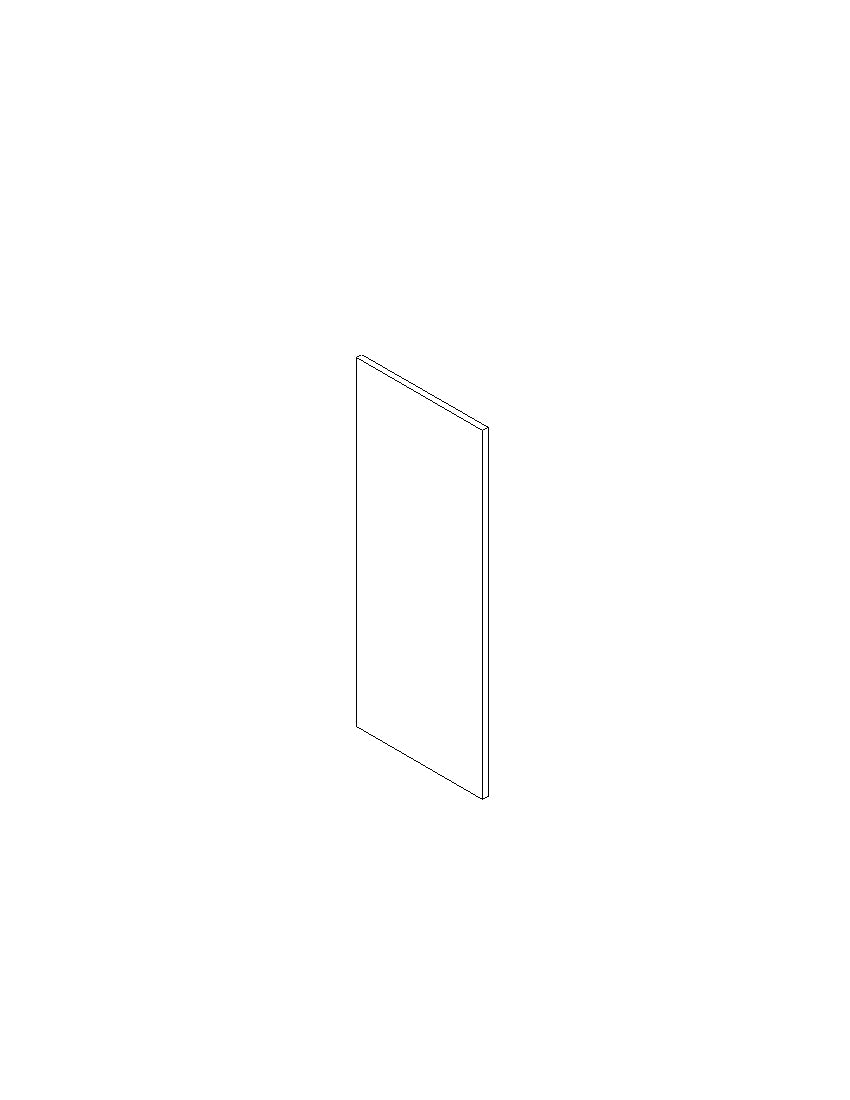 Deur keukenkast Modulo Lou Artisan 40x100,8cm
