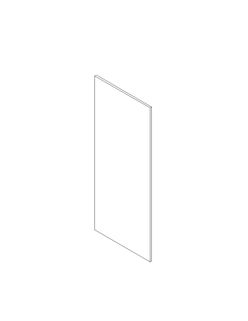 Deur keukenkast Modulo Lou Artisan 60x129,6cm