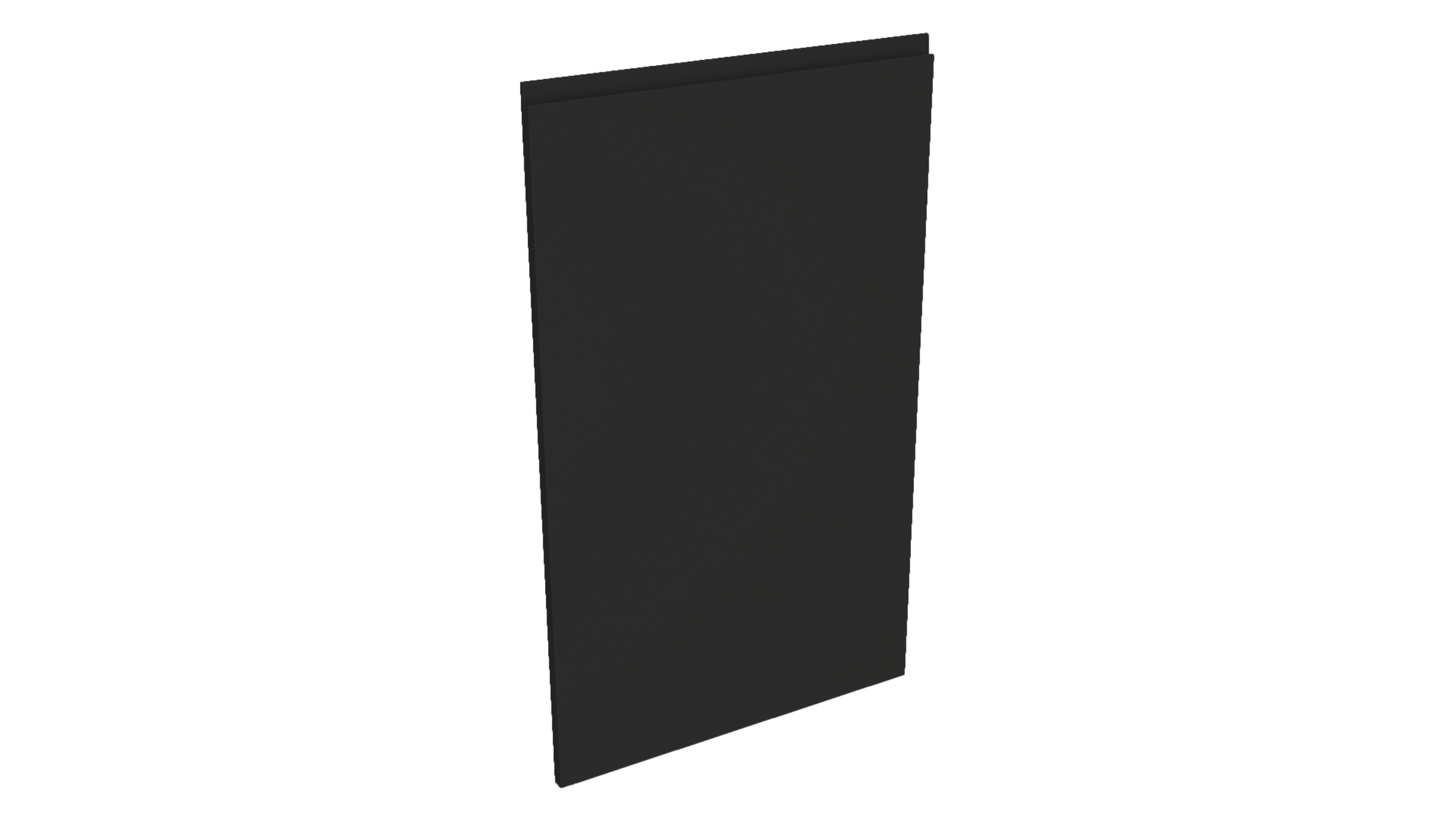 Deur keukenkast Modulo Eva Mat Zwart 60 * 100,8 cm