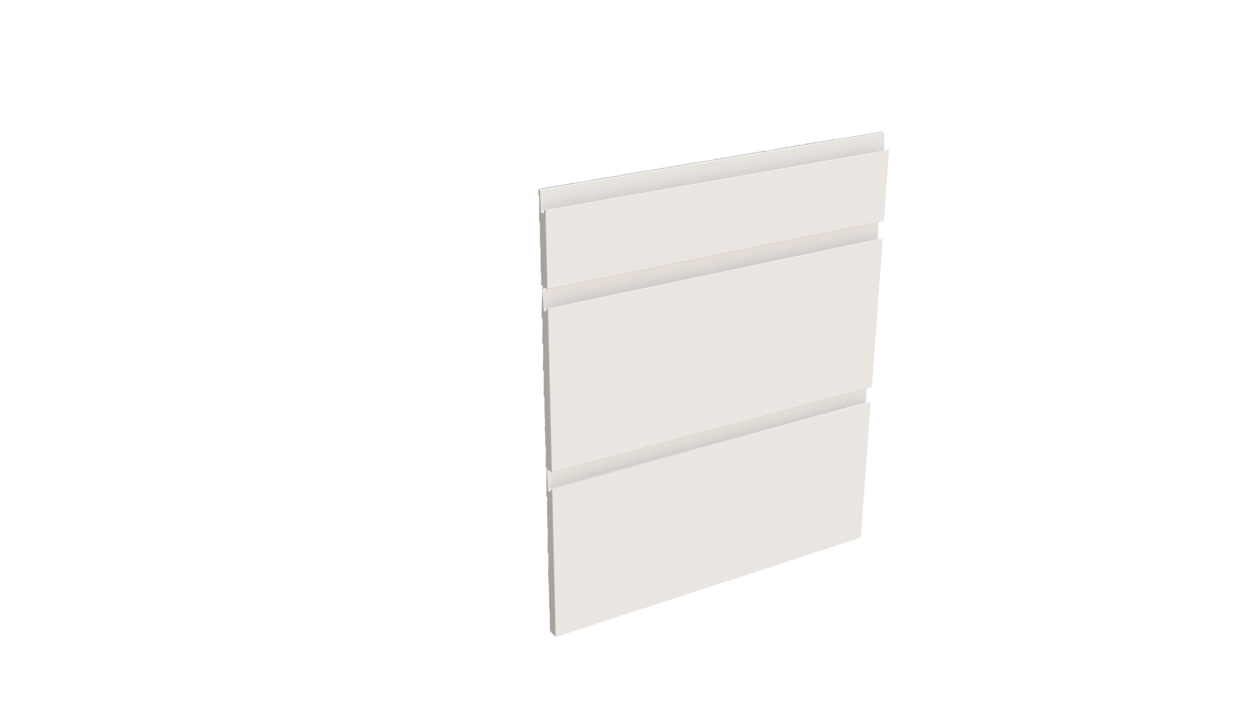 Geheel van 1 lade + 2 korflades keukenkast Modulo Emy Muisgrijs 60 * 72 cm