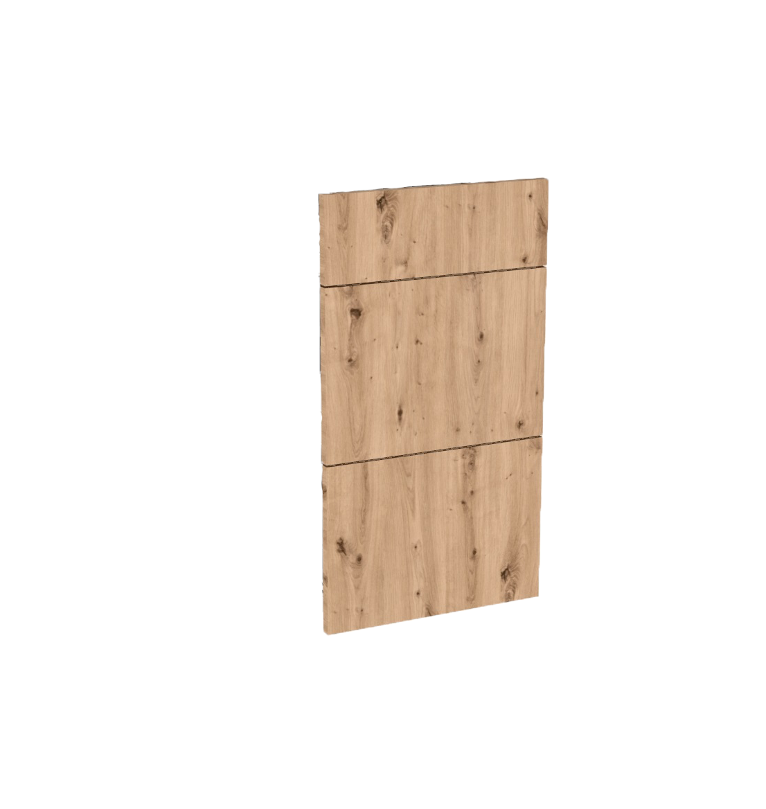Geheel van 1 lade + 2 korflades keukenkast Modulo Lou Artisan 40 * 72 cm