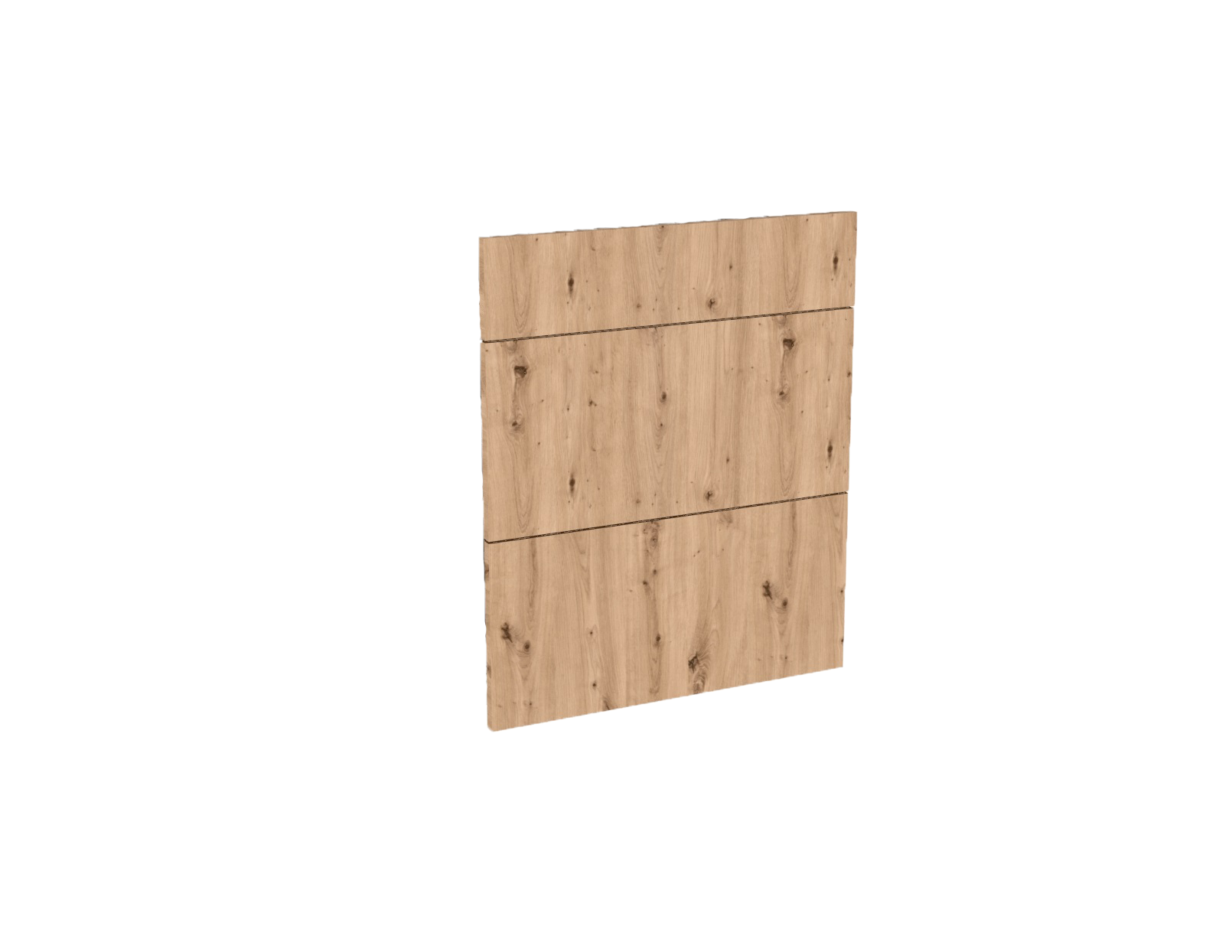 Geheel van 1 lade + 2 korflades keukenkast Modulo Lou Artisan 60 * 72 cm