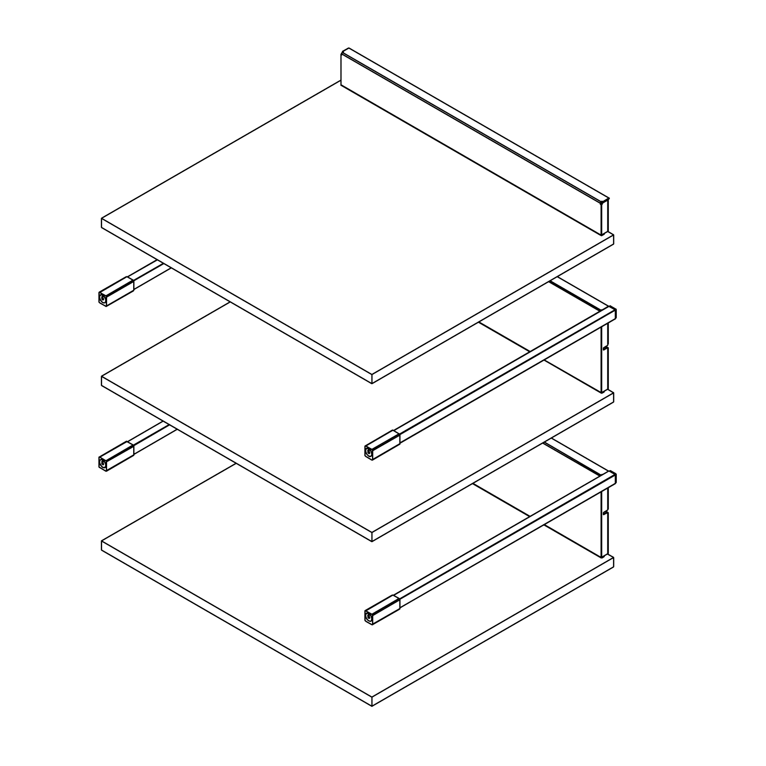 STRUCTUUR 1 LADE 2 KORFLADES 600
