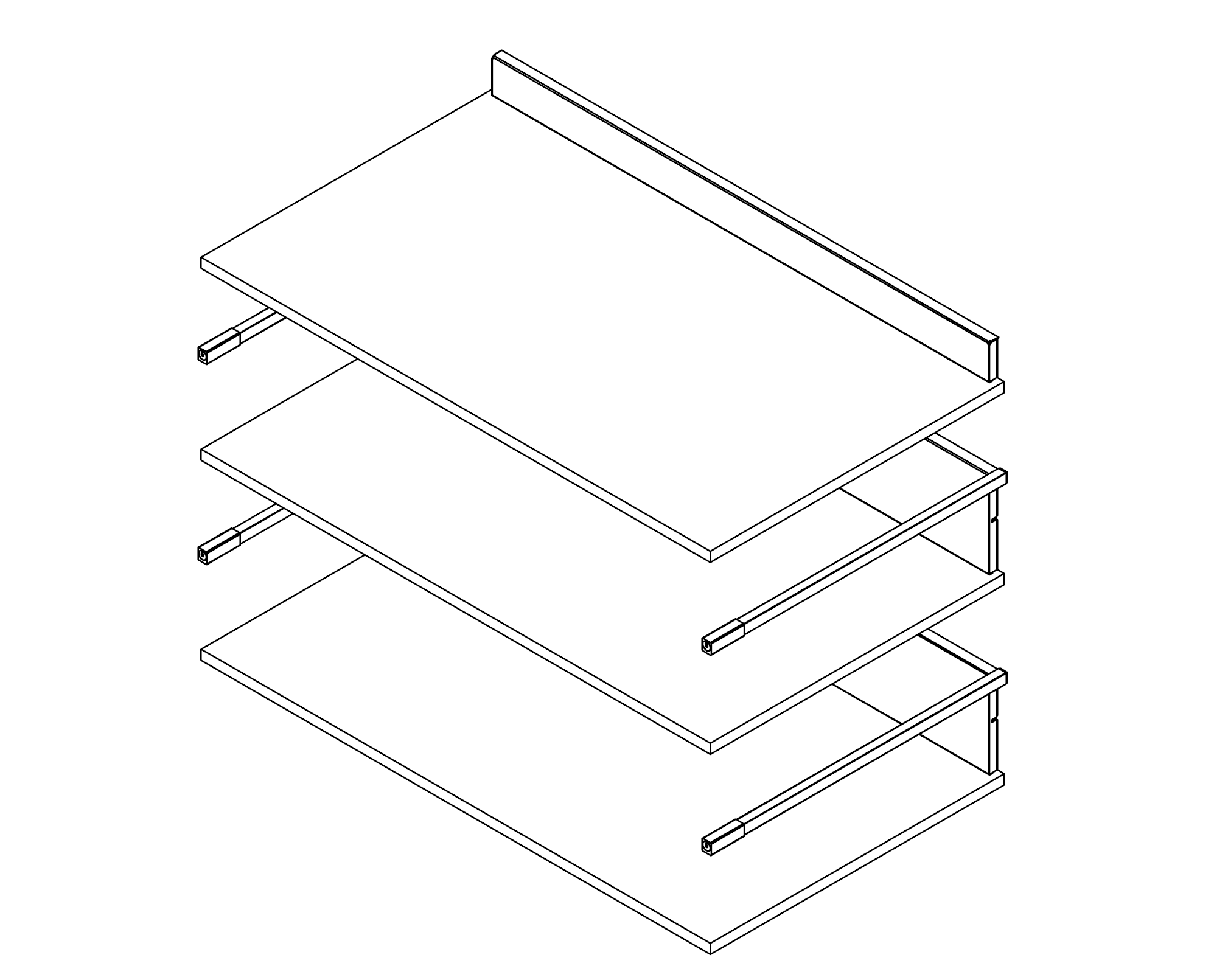 STRUCTUUR 1 LADE 2 KORFLADES 900