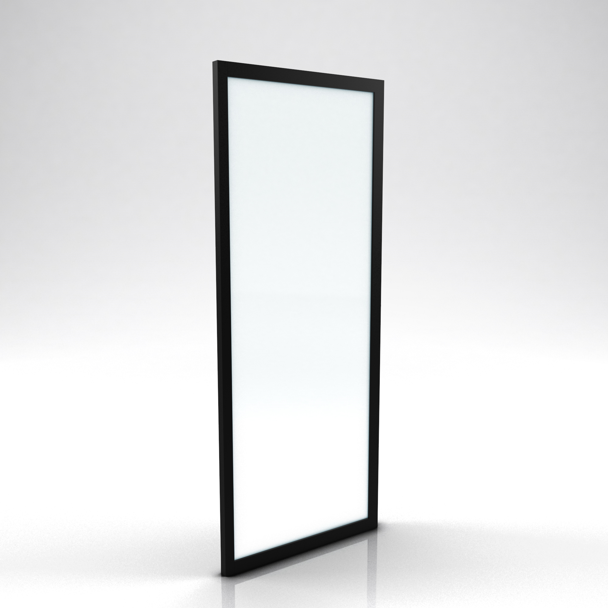 Aurlane - Inloopdouche Factory 90 x 200CM - Zwart Profiel - 6 mm Helder Glas