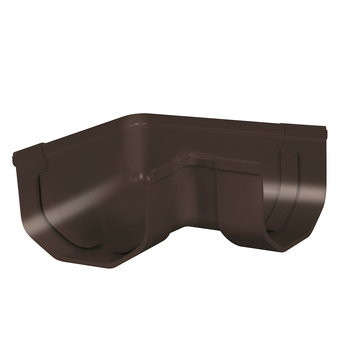 Martens hoekstuk voor minigoot 65mm - PVC - Bruin