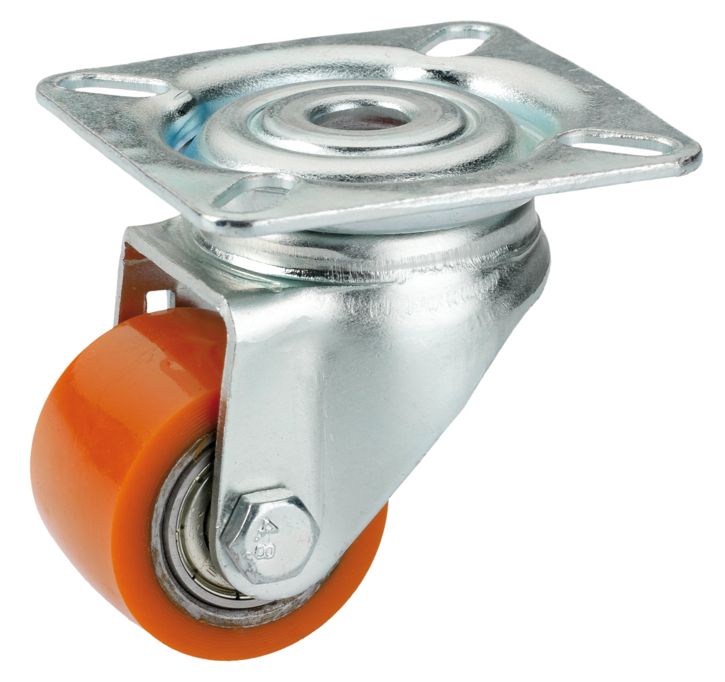 Dörner+Helmer wiel polyurethaan rood 35x25mm