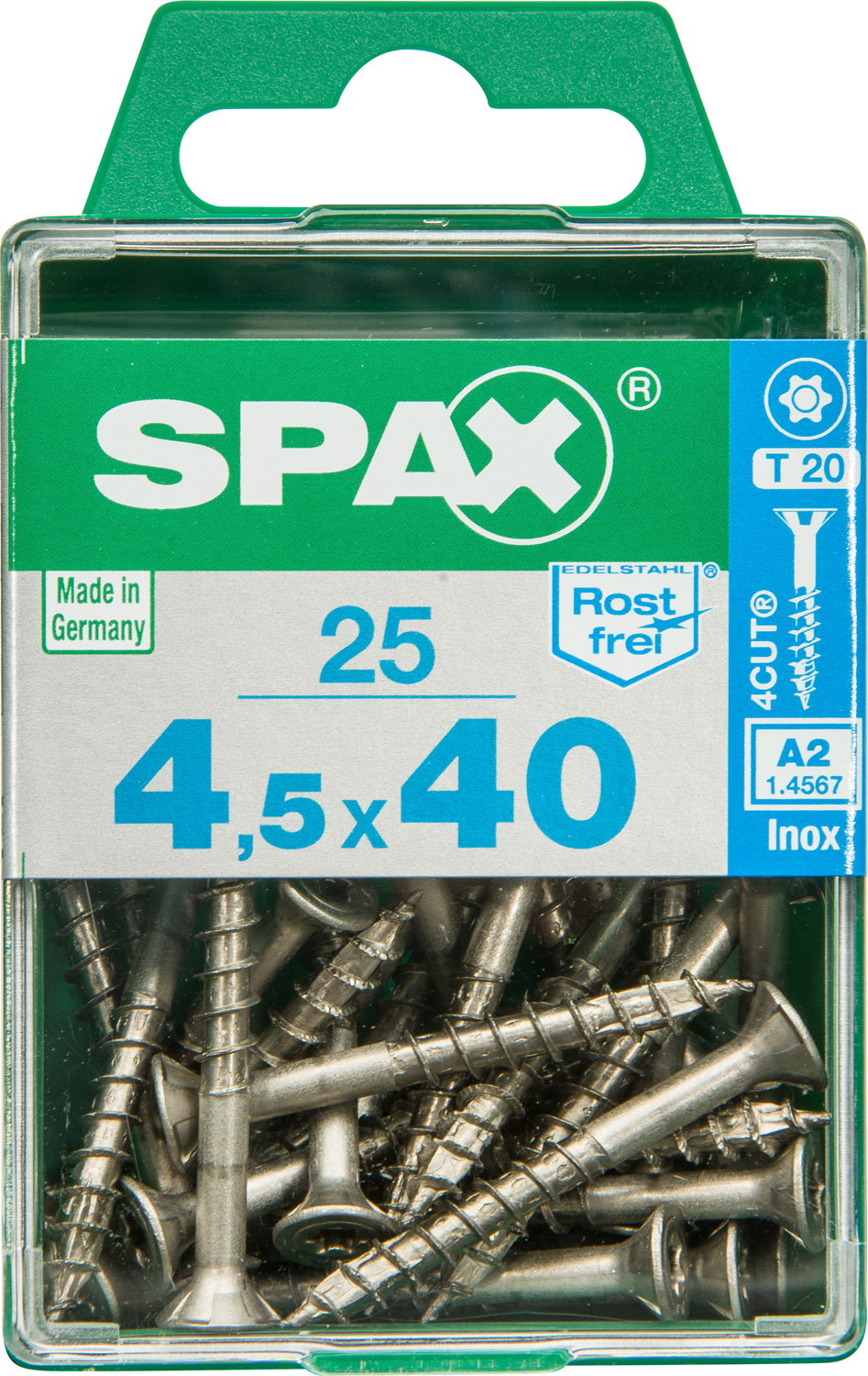 Spax universeelschroef T-Star RVS 4,5x40mm 25st