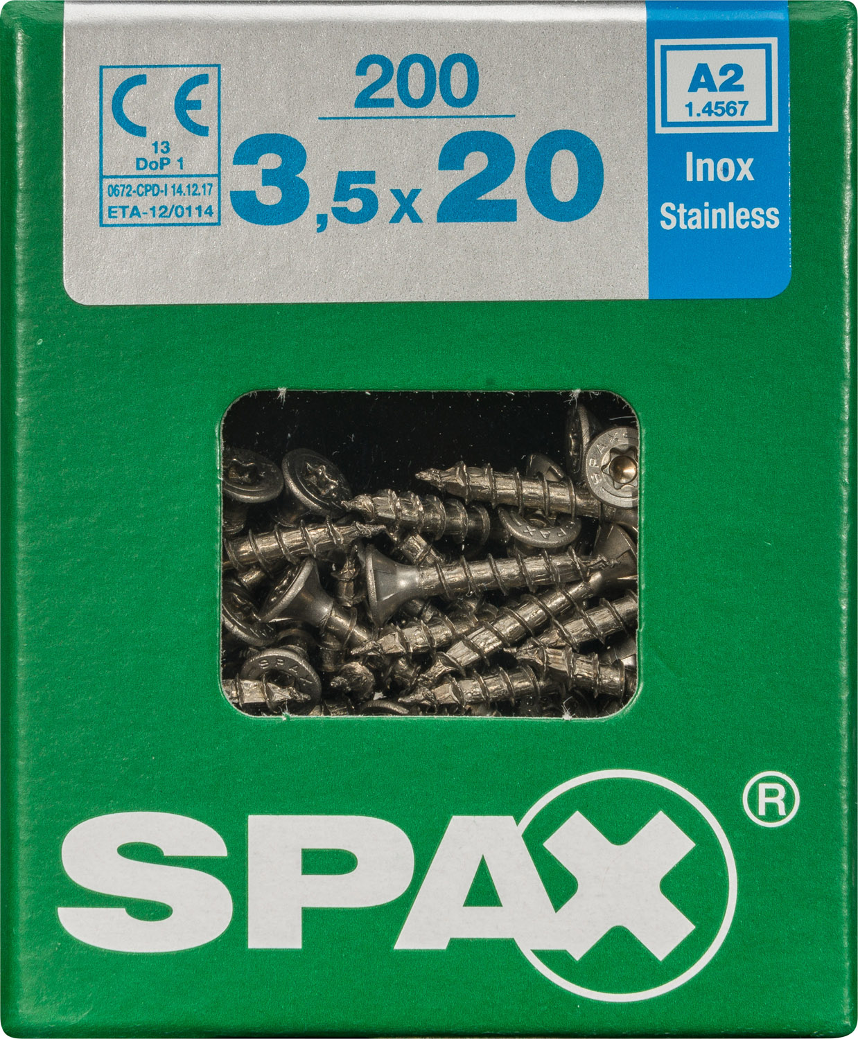 Spax universeelschroef T-Star RVS 3,5x20mm 200st