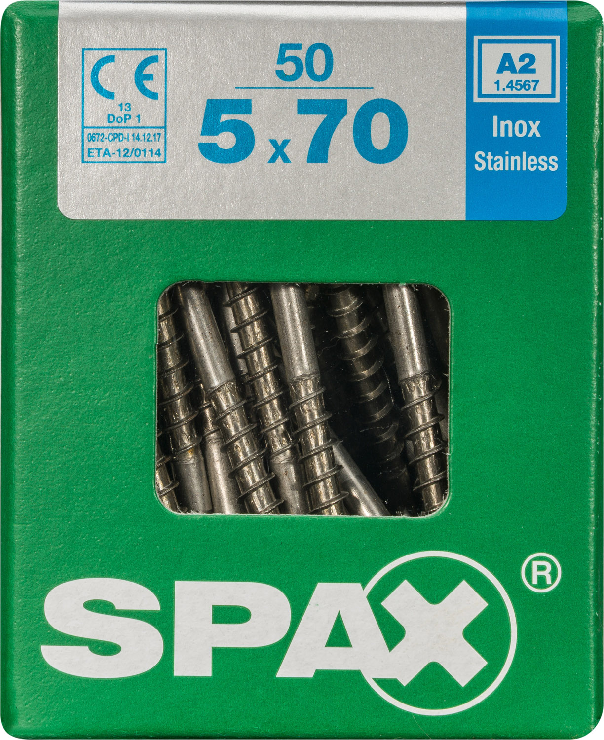 Spax universeelschroef T-Star RVS 5x70mm 50st