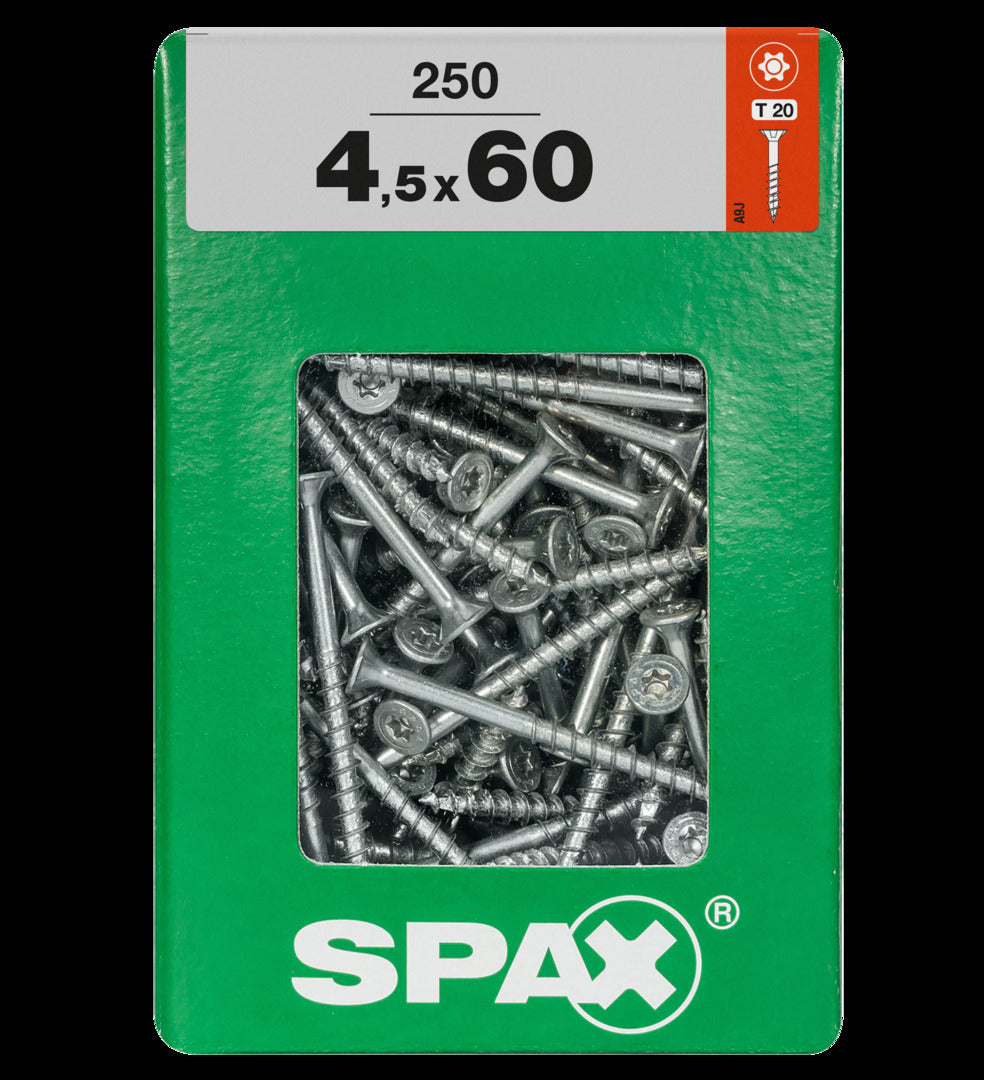 Spax universeel schroef 'T-star' Wirox 4.5x60mm 250 stuks