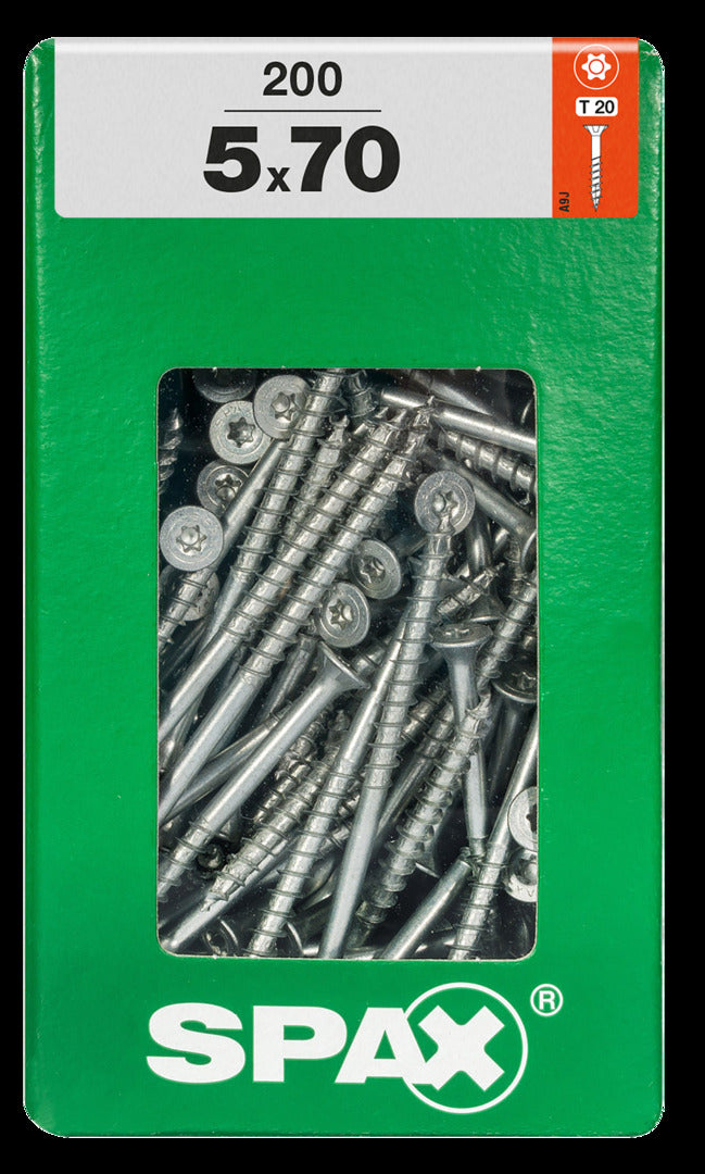 Spax universele schroef Torx 5x70mm 200 stk