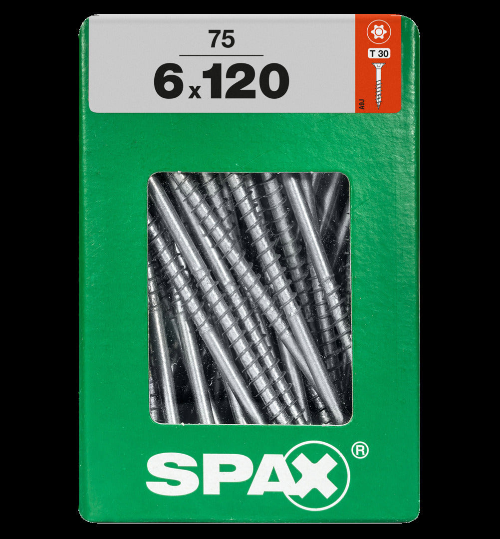 Spax universele schroef Torx 6x120mm 75 stk