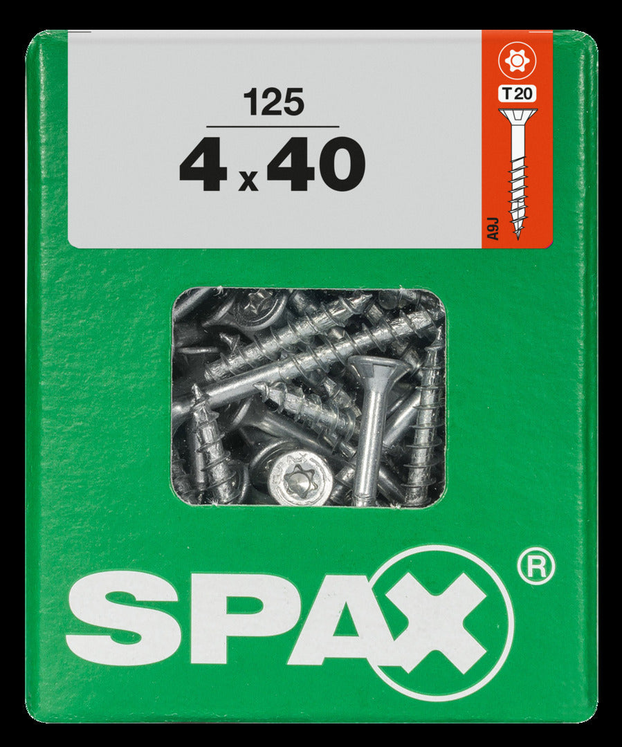 SPAX Universal countersunk T-STAR plus partial thread WIROX A9J 4x40 L 125 pcs