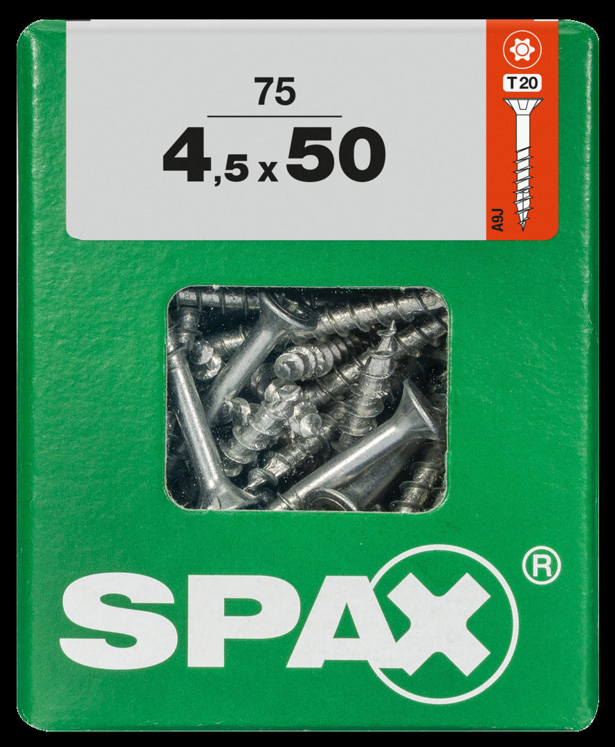 Spax universeel schroef 'T-star' Wirox 4.5x50mm 75 stuks