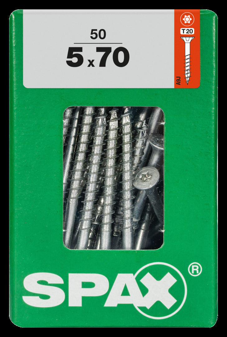 Spax universeel schroef 'T-star' Wirox 5x70mm 50 stuks