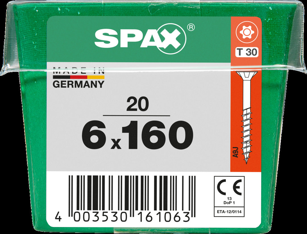 Spax universeel schroef 'T-star' Wirox 6x160mm 20 stuks