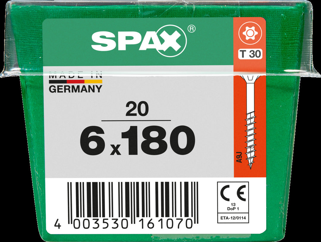 Spax universeel schroef 'T-star' Wirox 6x180mm 20 stuks
