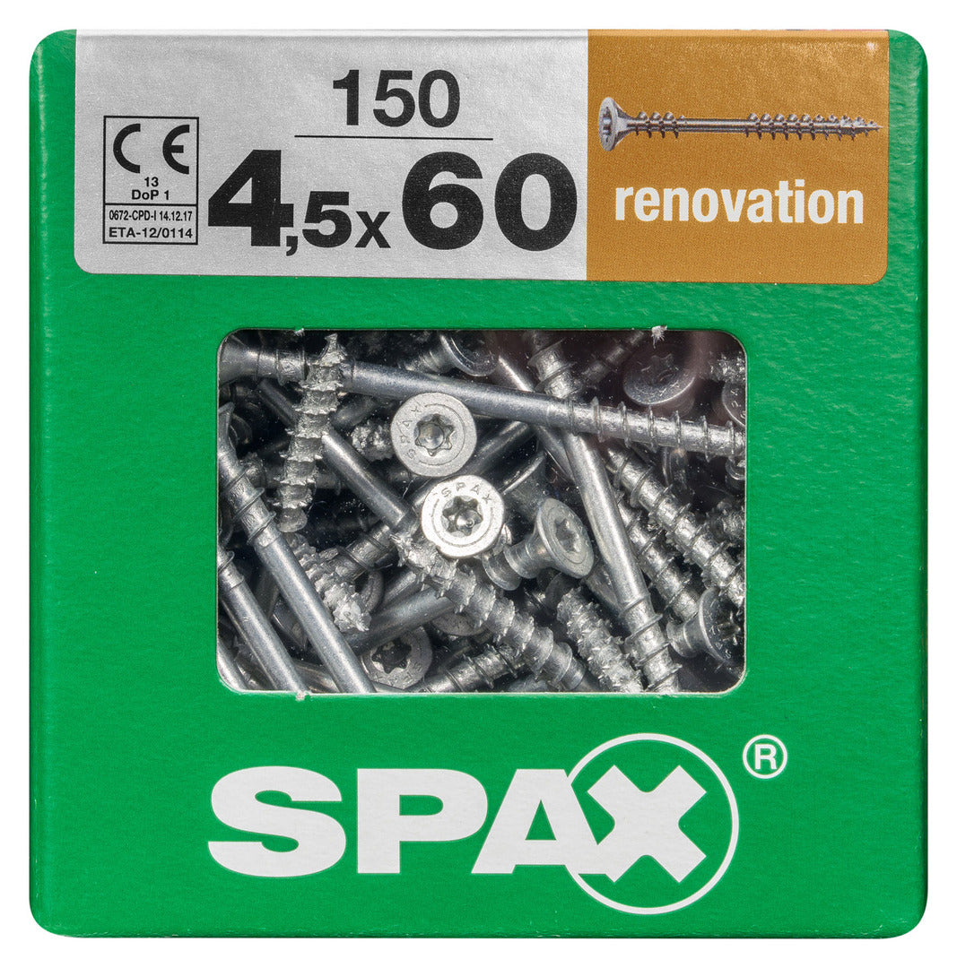 Spax universele renovatieschroef 4,5x60mm 150 stk.