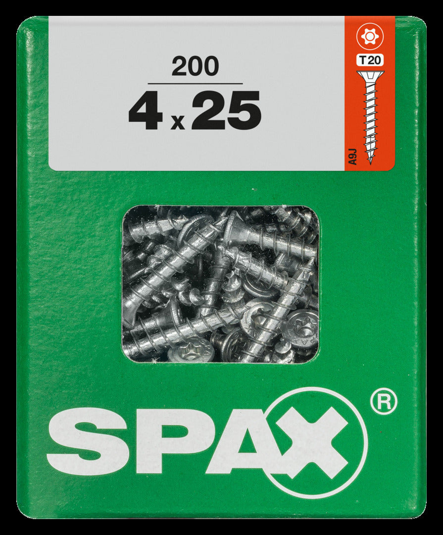 Spax universeel schroef 'T-star' Wirox 4x25mm 200 stuks