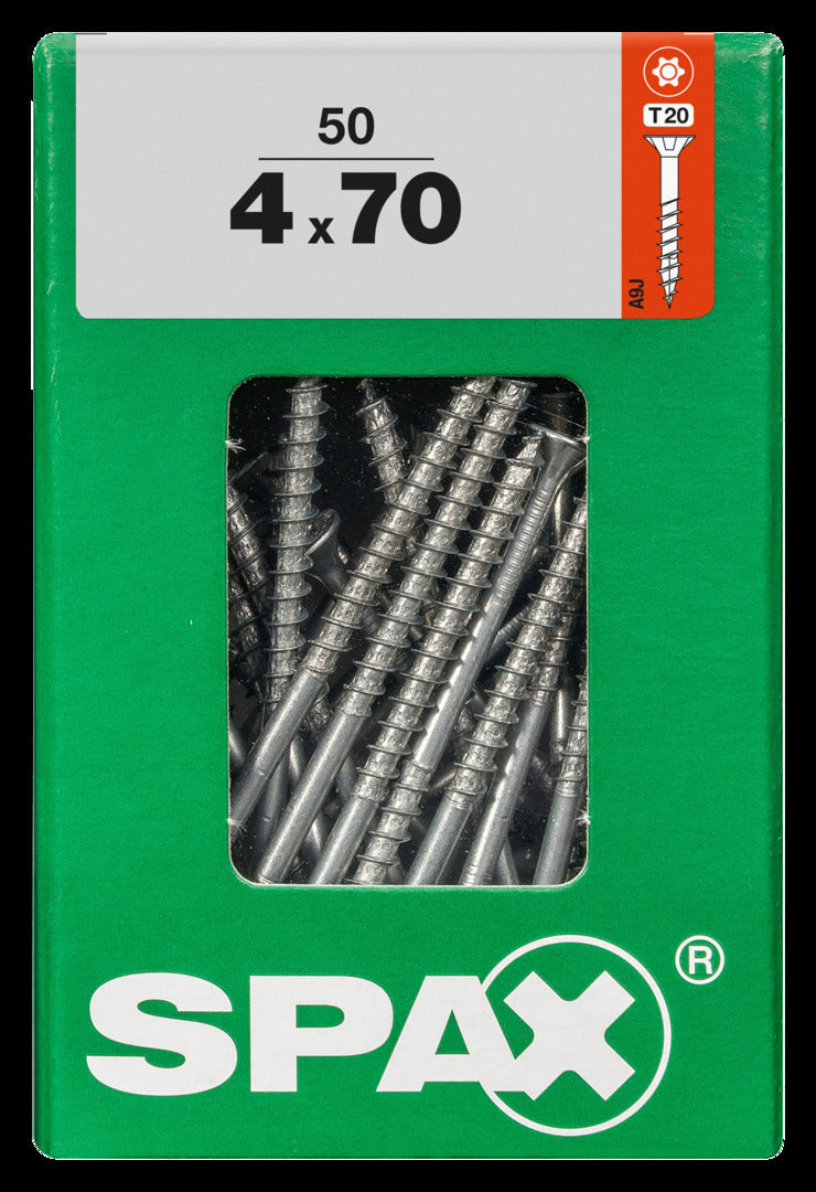 Spax universeel schroef 'T-star' Wirox 4x70mm 50 stuks