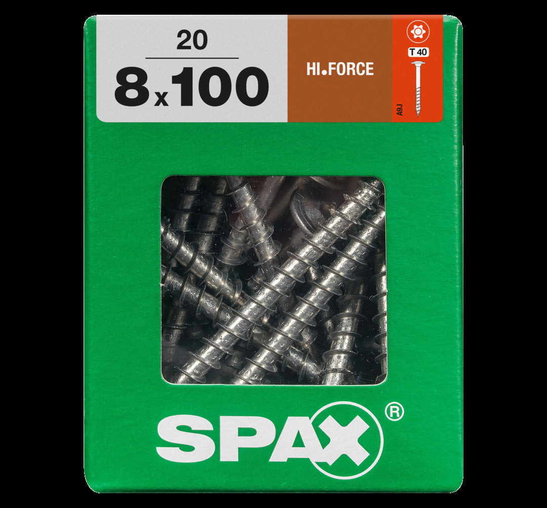 Spax Universele schroef Hi Force Wirox 8x100mm 20 stk.