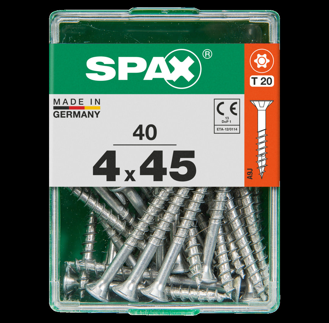 Spax universeel schroef 'T-star' Wirox 4.5x45mm 40 stuks