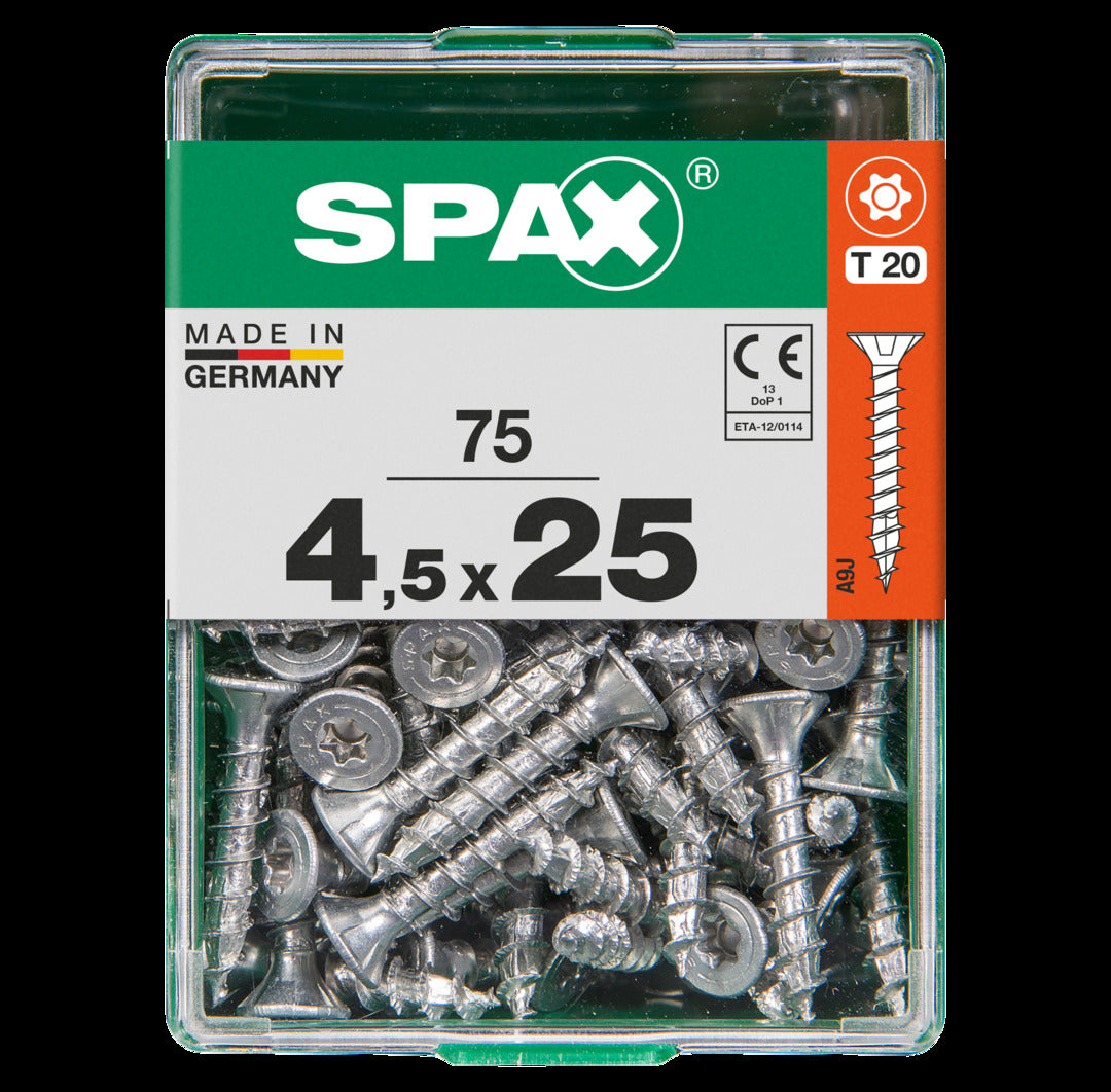 Spax universeel schroef 'T-star' Wirox 4,5x25mm 75 stuks