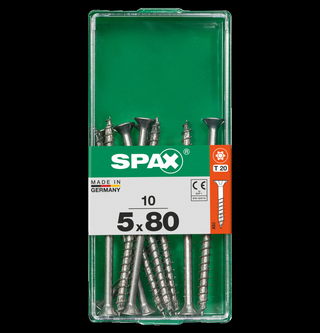 Spax universeel schroef 'T-star' Wirox 5x80mm 10 stuks