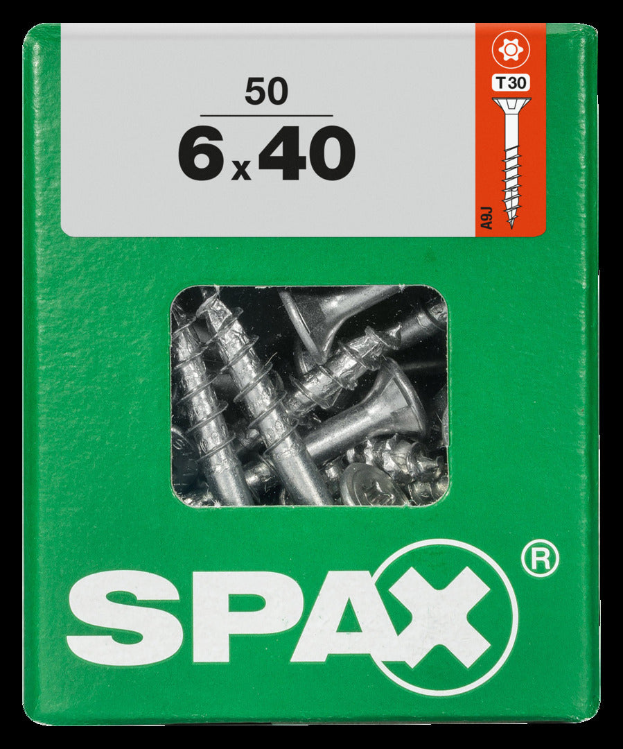 Spax universele schroef T-Star Plus geel 6x40mm 50 stk