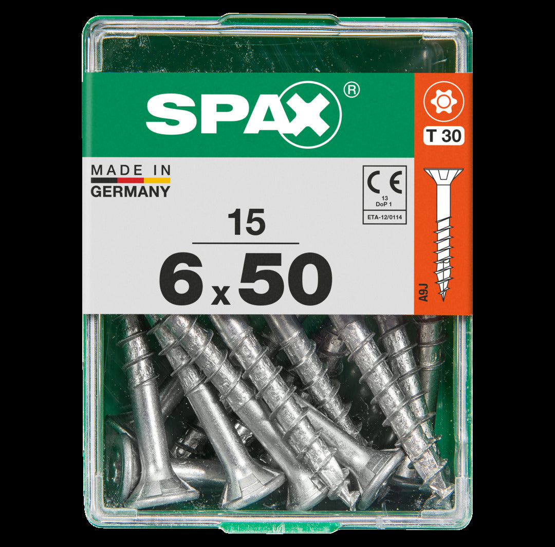 Spax Universele schroef T-Star Plus geel 6x50mm 35 stk
