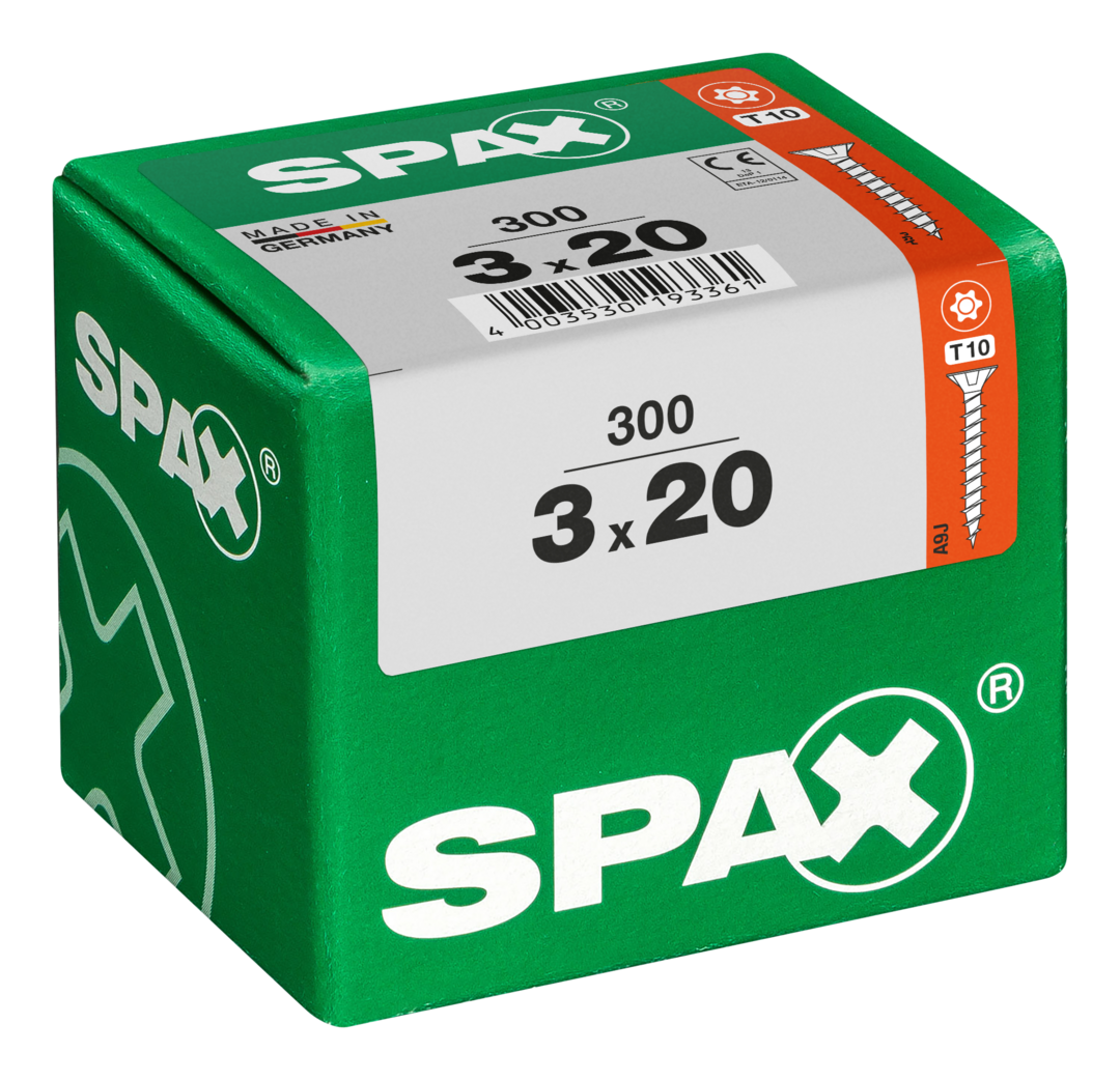 SPAX universeelschroef T-STAR plus T10 WIROX verzonken kop 3x20mm 300 st