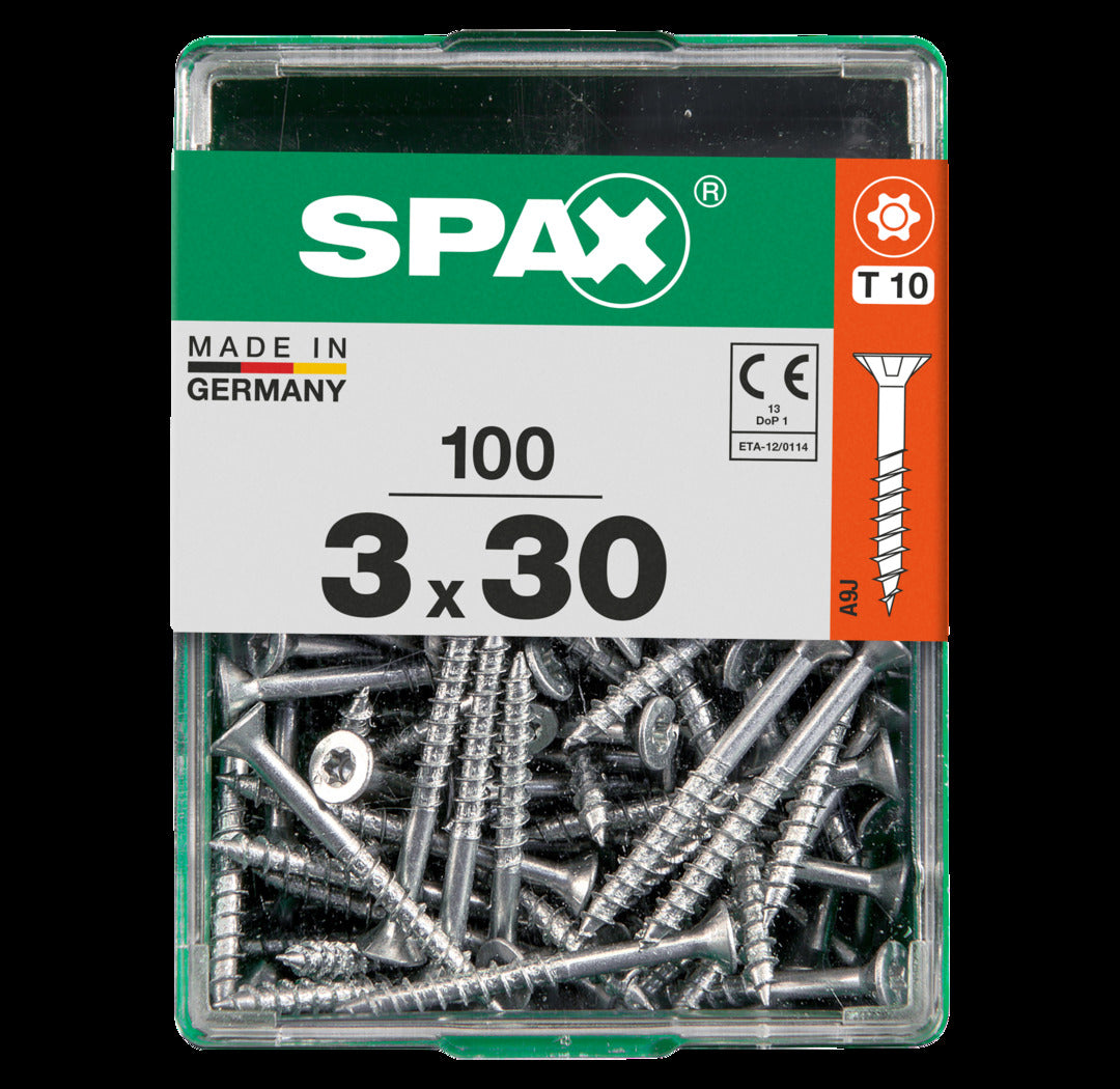 Spax universeel schroef 'T-star' Wirox 3x30mm 100 stuks