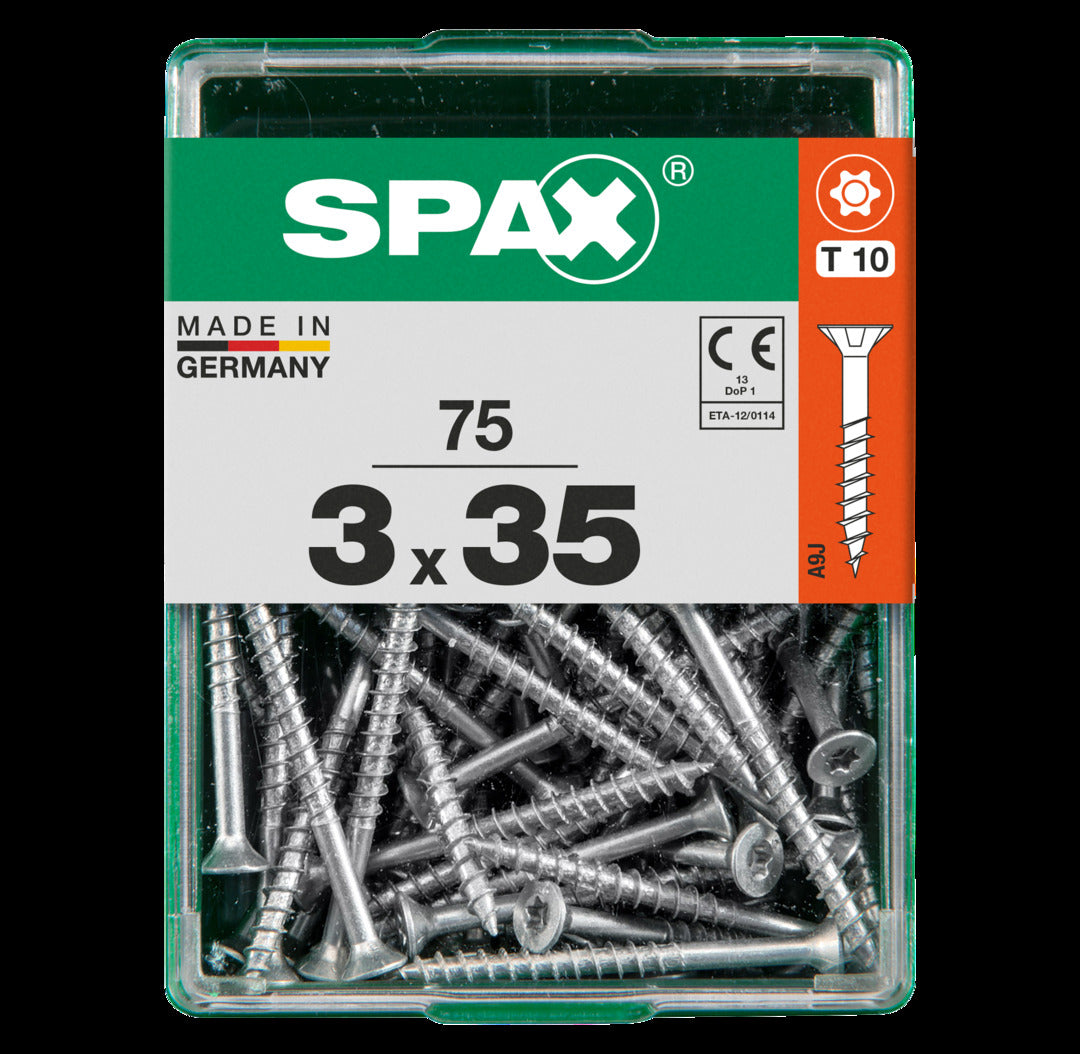 Spax universeel schroef 'T-star' Wirox 3x35mm 75 stuks