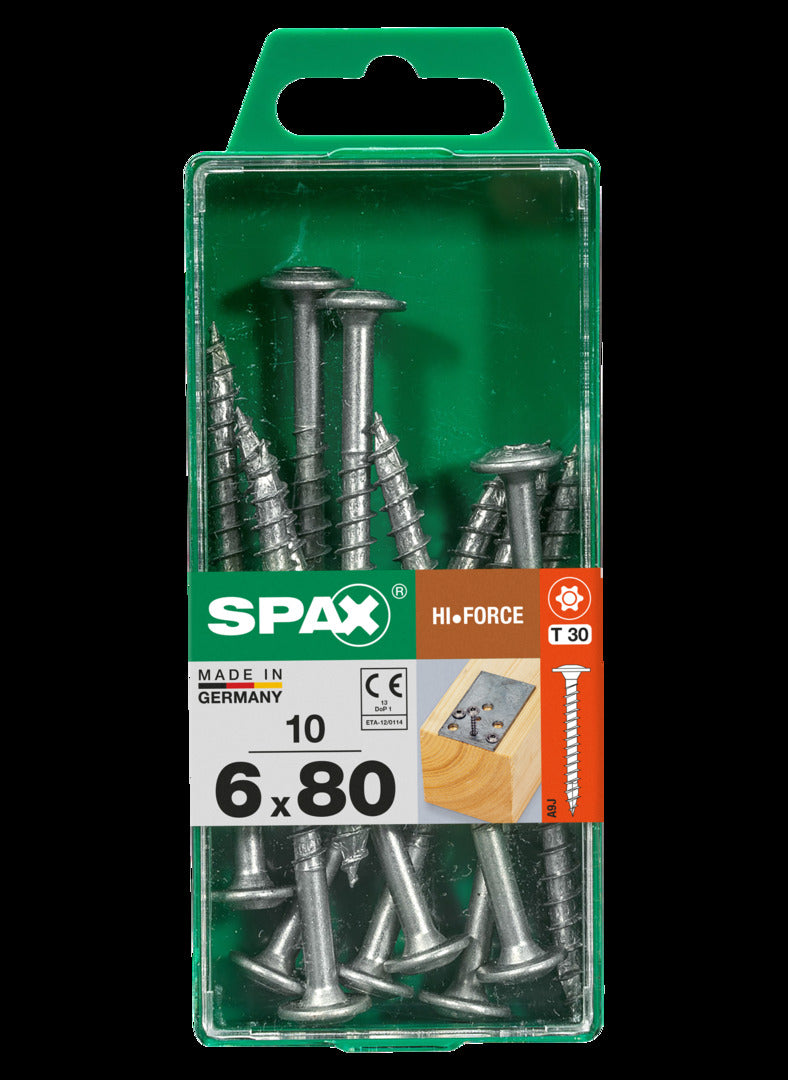 Spax schroef 'HI.Force' Wirox 6x80mm 10 stuks