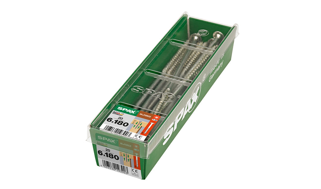Spax schroef 'HI.Force' Wirox 6x180mm 20 stuks