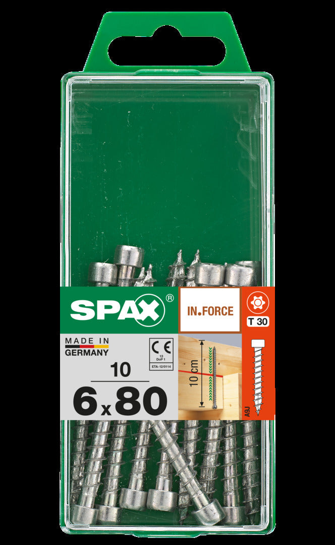 Spax schroef IN.Force Wirox 6x80mm 10 stuks
