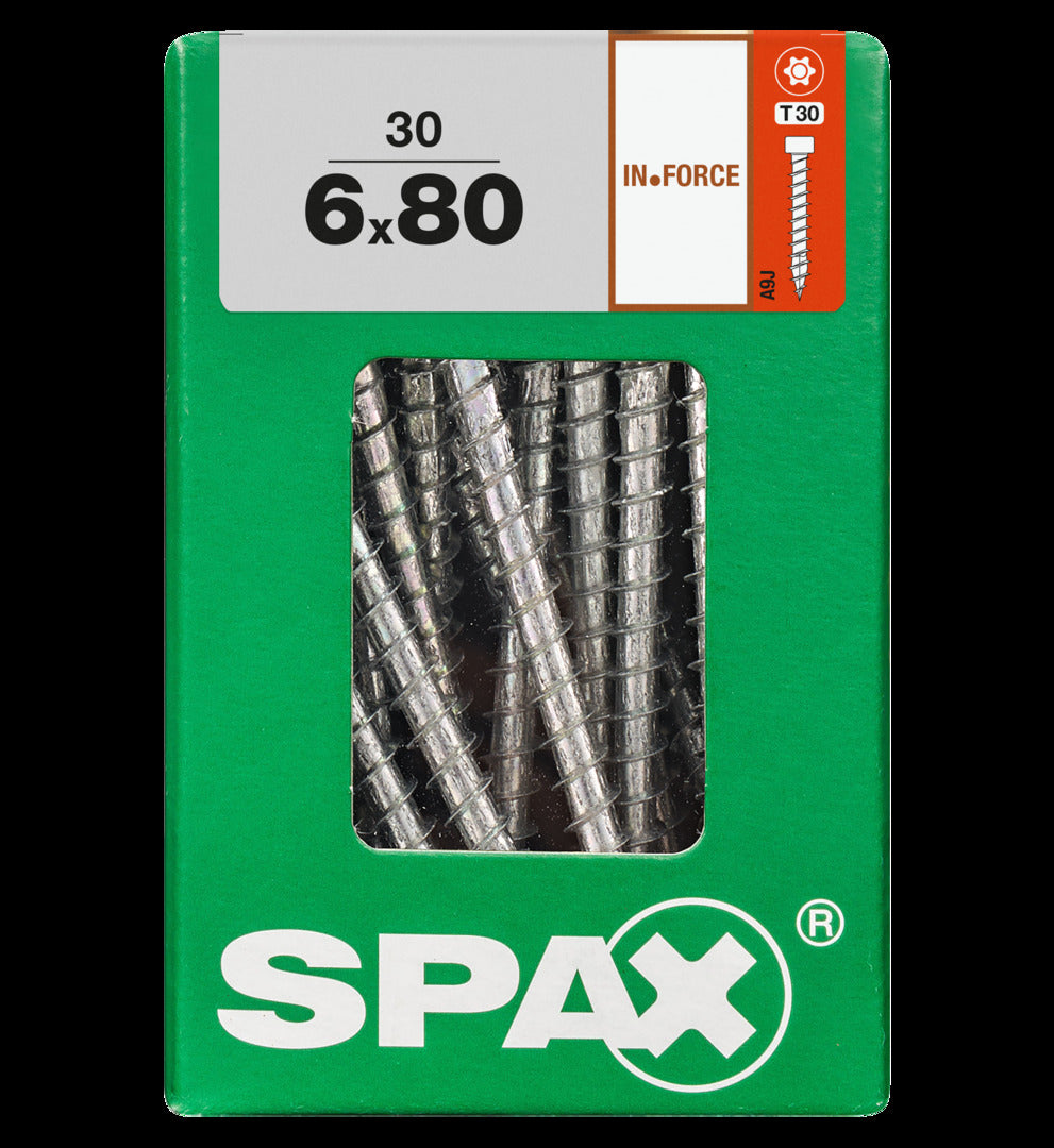 Spax schroef IN.Force Wirox 6x80mm 30 stuks